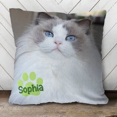 18x18 Pillow - Personalized Pet Pillow, Custom Pillows with Picture