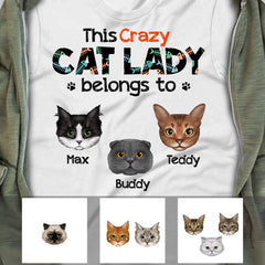 Crazy Cat Lady T Shirt