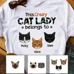 Crazy Cat Lady T Shirt