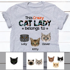 Crazy Cat Lady T Shirt