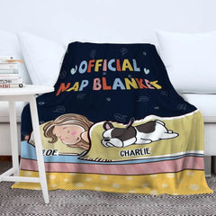 Official Nap Blanket - Personalized Custom Fleece Blanket