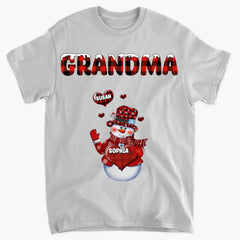 Personalized grandma Xue Xinxin and child’s name Christmas gift printed clothes