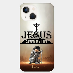 Jesus Saved My Life Personalized Phone Case