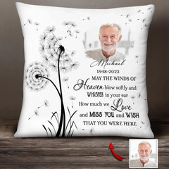 May the wind of heaven be remembered - personalized pillow