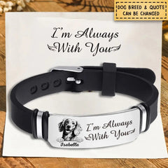 Custom Photo - Memorial Gift For Family, Pet - Personalized Engraved Bracelet