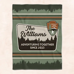 National Parks Anniversary - Personalized Blanket, Gift For Camping Lovers