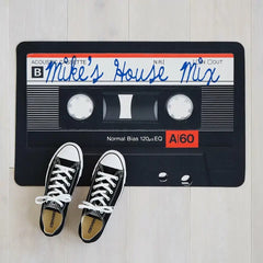 Personalized Mixtape Doormat, Custom Name Mixtape Doormat/Rug