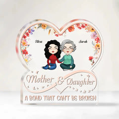 Mother & Daughters A Bond That Can't Be Broken - Personalized Acrylic Plaque, Gift For Mom