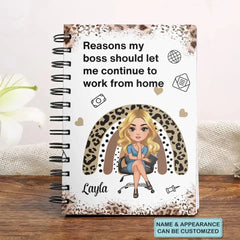 Juicy Workplace Gossip - Personalized Custom Spiral Journal - Birthday Gift For Office Staff, Colleague