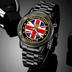 Personalized British Army Logo Custom Time Watch Printed