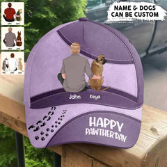 Personalized Happy Pawther's Day Dog Dad Cap - Perfect Gift for Him