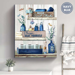 Bathroom Wall Decor, Bathroom Decor Ideas, Hello Sweet Cheeks Bathroom Poster