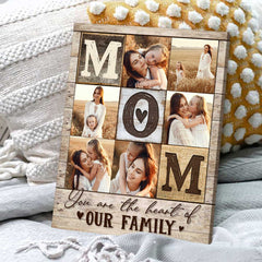 Mom Photo Collage Print, Personalized Mom’s Birthday Photo Gift