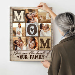 Mom Photo Collage Print, Personalized Mom’s Birthday Photo Gift