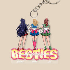 Personalized Gifts For Friends Keychain Besties Forever, Cosplay Friends