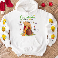 Grandma's Reasons To Bee Happy-Personalized Shirt-Gift For Grandma/ Gift For Mom