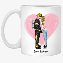 Personalized Mug Emergency Couple, Nurse and firefighter, Nurse and Cop, Army Wife, Police Couple, First responder Couple, Fireman and nurse