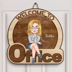 Personalized Door Sign - Birthday Gift For Office Staff - Welcome To My Office