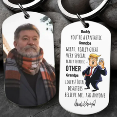 You're A Fantastic Grandpa Metal Keychain