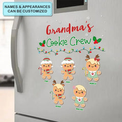 Grandma's Cookie Crew - Personalized Custom Decal - Christmas Gift For Grandma, Family Members