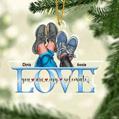 You are my partner-personalized ornament-gifts for him/her-shoes couple ornament