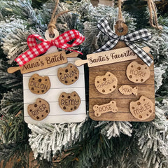 Cookie Board Ornament, Custom Cookie Ornament, Unique Christmas Ornament