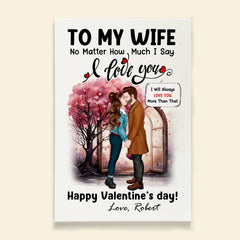 I Will Always Love You, Personalized Canvas, Kissing Couple Gifts