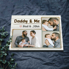 Daddy And Me Photo Print, First Fathers Day Gift For Daddy, Personalized Gift For New Dad From Baby