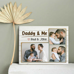 Daddy And Me Photo Print, First Fathers Day Gift For Daddy, Personalized Gift For New Dad From Baby