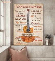 Personalized Guitar String Glory Wall Art Canvas