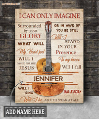 Personalized Guitar String Glory Wall Art Canvas